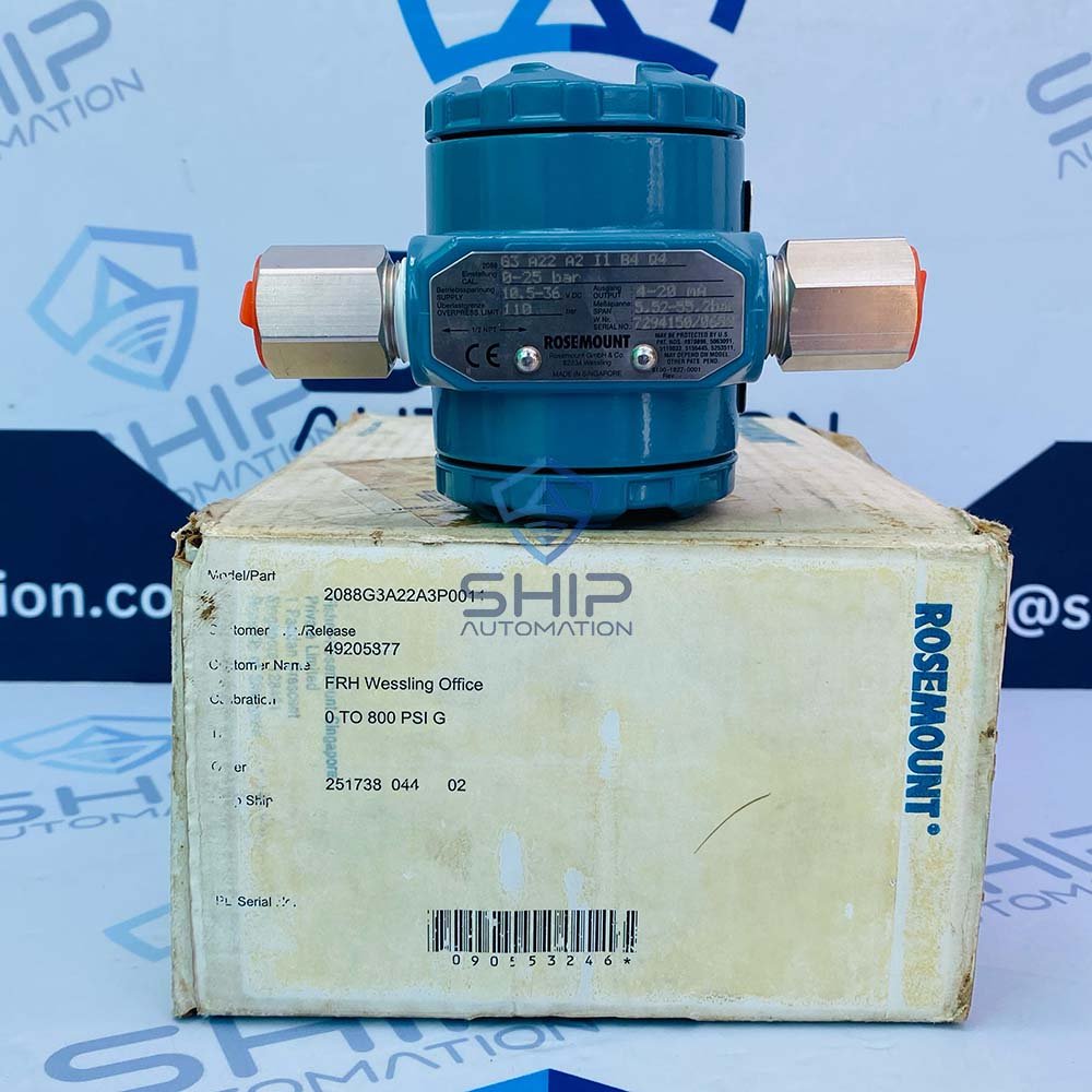 RoseMount 2088 G3A22A2I1B4Q4 | Pressure Transmitter (0…..25 Bar)